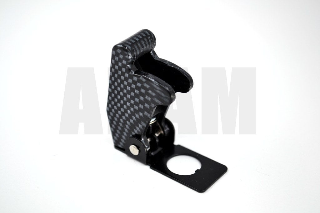 Karbon Dizayn Aircraft Toggle Switch Emniyet Muhafaza Anahtar Kapağı Ø12mm