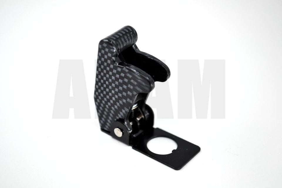 Karbon Dizayn Aircraft Toggle Switch Emniyet Muhafaza Anahtar Kapağı Ø12mm