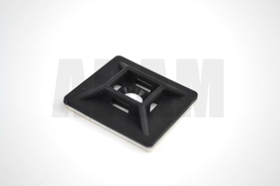 100 Adet Siyah 28x28 Yapışkanlı Kroşe Kablo Bağı Genişliği 4,8mm'e Kadar