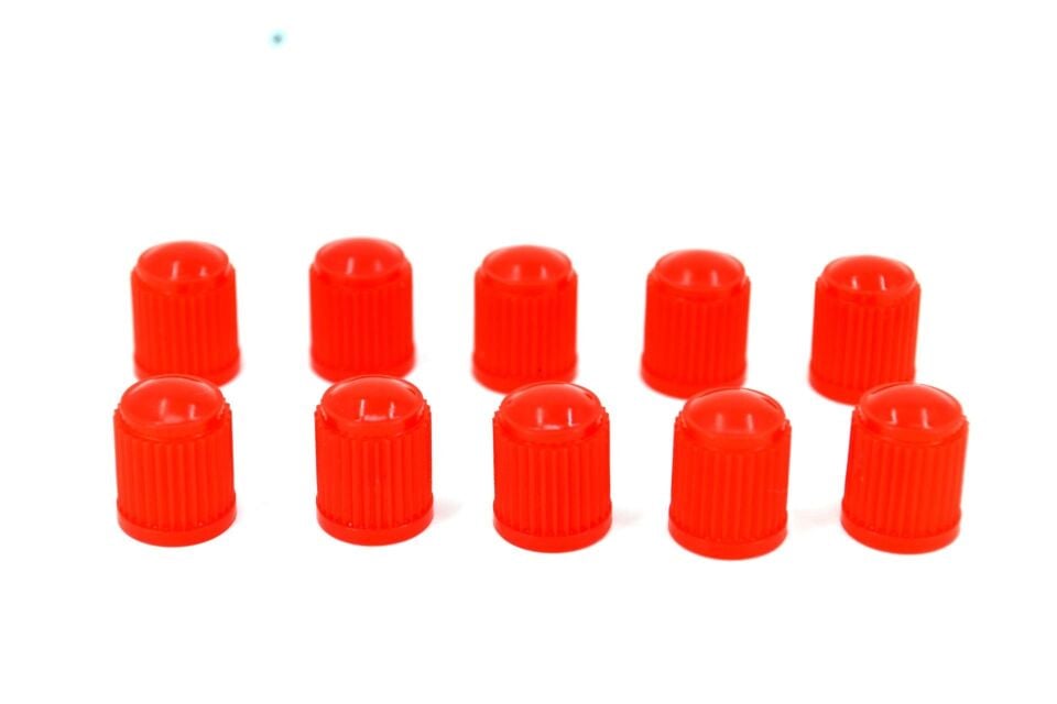 500 Adet Kırmızı Oto Lastik Sibop Kapağı Plastik