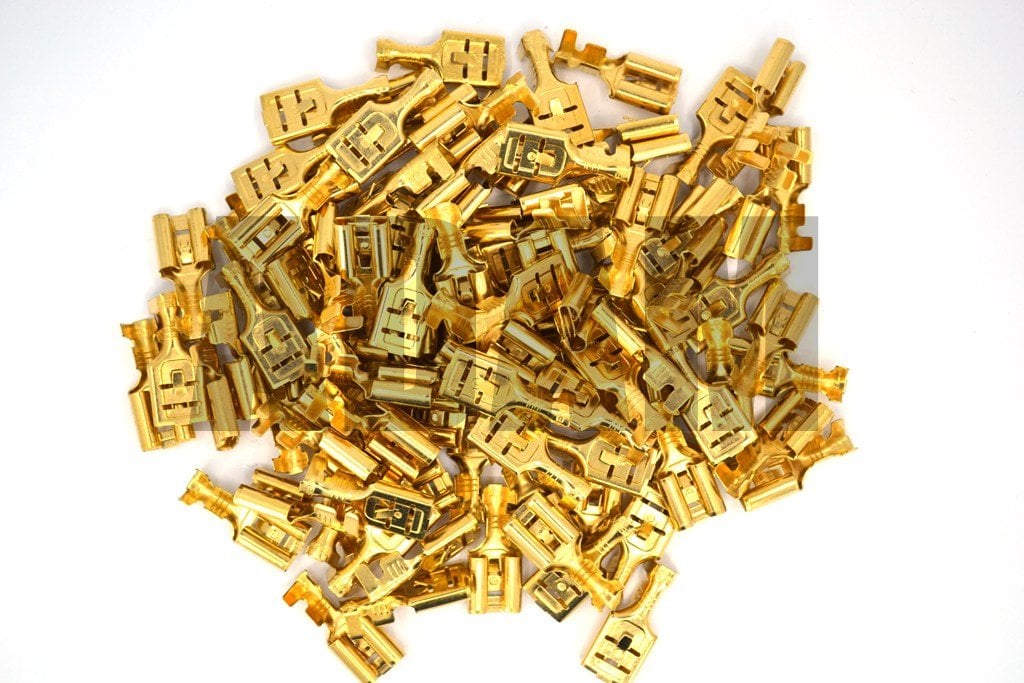 9,5 Tırnaklı Dişi Terminal Fiş 100 Adet Kablo Ucu